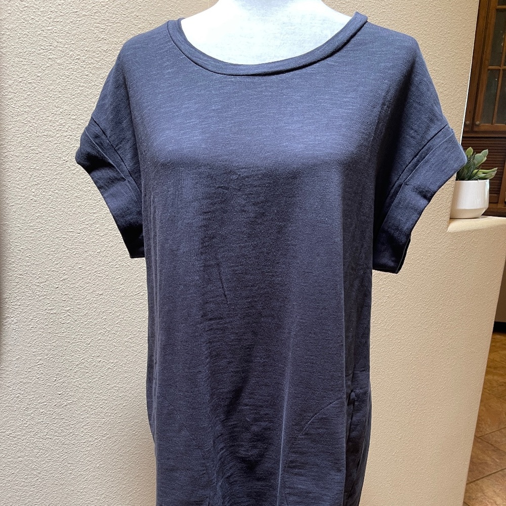 Known Supply Organic Cover Up, Tunic, Dress.Color:Washed Black. Small.